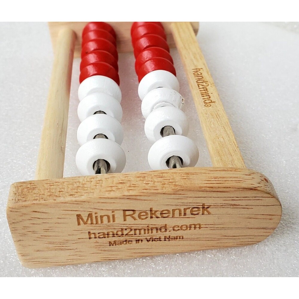 hand2mind Mini Rekenrek 20-Bead Math Counting Frame Tool for Early Learning - Picture 4 of 10